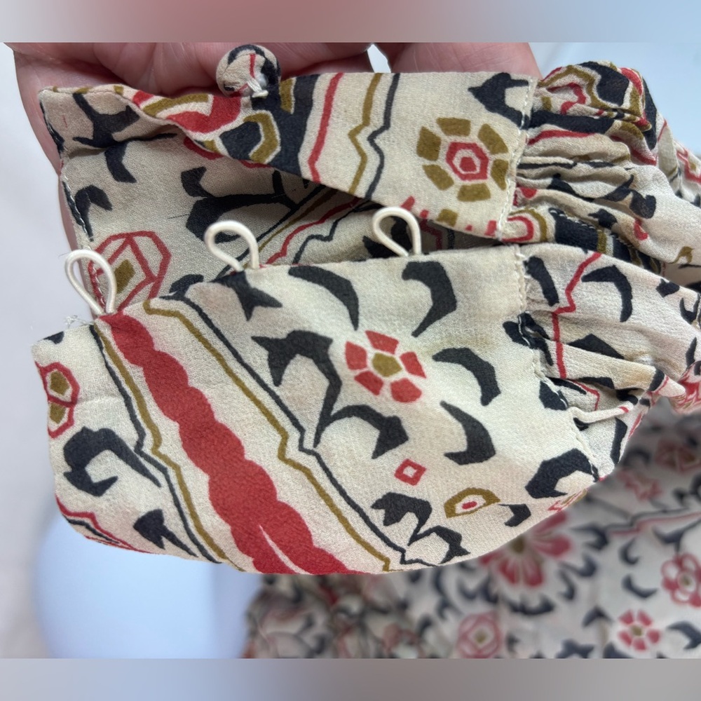 Veronica Beard 0 Silk Paisley Multicolor Button F… - image 6